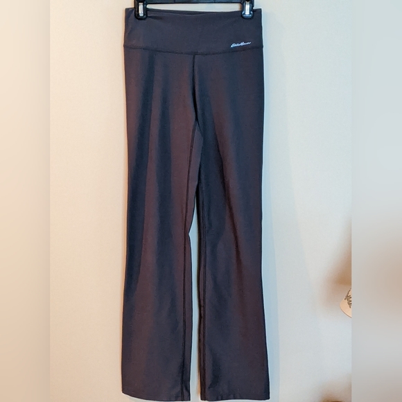 Eddie Bauer Ascent Yoga flares, charcoal, Sz S, Inseam 32.5 - Picture 1 of 4